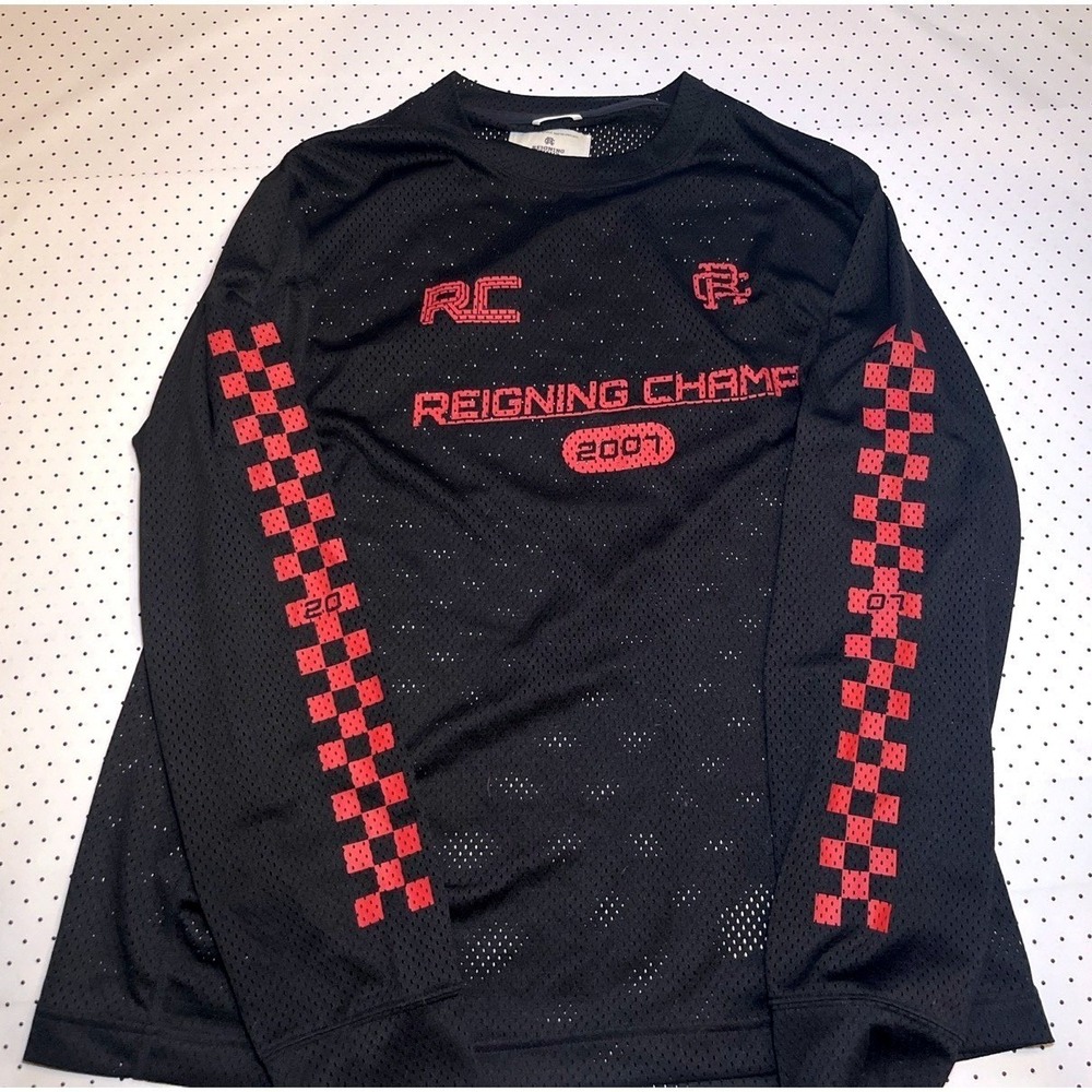 Reigning Champ Shirt Men XL Black Jersey Football Clun Futbol Soccer Performance